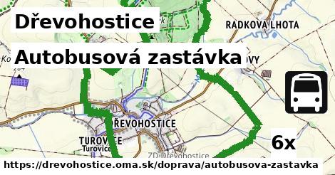 Autobusová zastávka, Dřevohostice