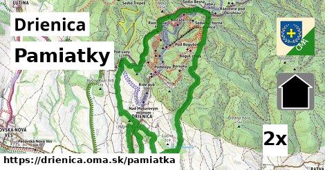 pamiatky v Drienica