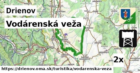 Vodárenská veža, Drienov