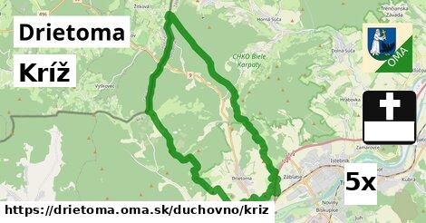 Kríž, Drietoma