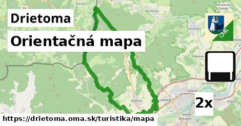 Orientačná mapa, Drietoma