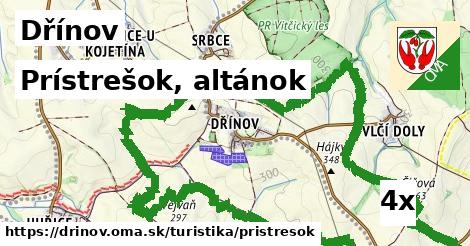 Prístrešok, altánok, Dřínov