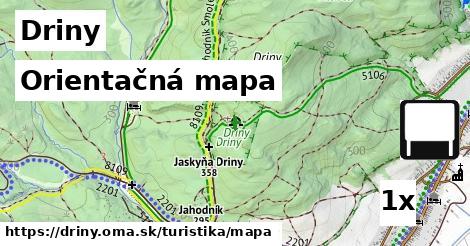 Orientačná mapa, Driny