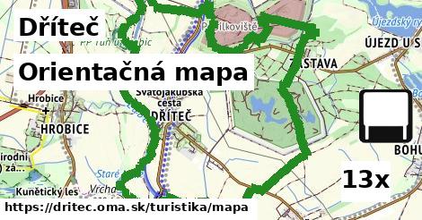 Orientačná mapa, Dříteč