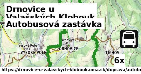 autobusová zastávka v Drnovice u Valašských Klobouk