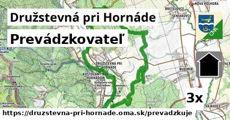 prevádzkovateľ v Družstevná pri Hornáde