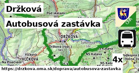 Autobusová zastávka, Držková