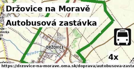 autobusová zastávka v Držovice na Moravě