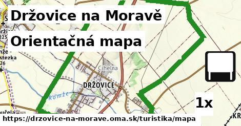 Orientačná mapa, Držovice na Moravě