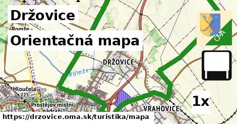 orientačná mapa v Držovice