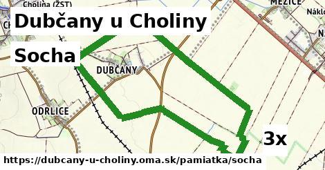 socha v Dubčany u Choliny