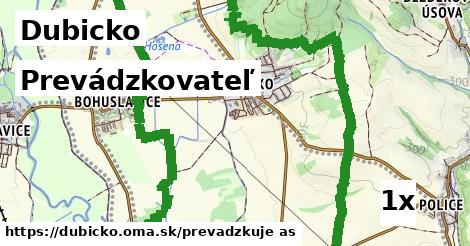 prevádzkovateľ v Dubicko