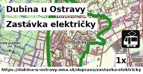 Zastávka električky, Dubina u Ostravy