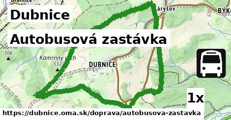 Autobusová zastávka, Dubnice