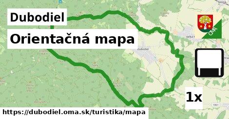 Orientačná mapa, Dubodiel