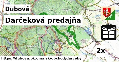 Darčeková predajňa, Dubová, okres PK