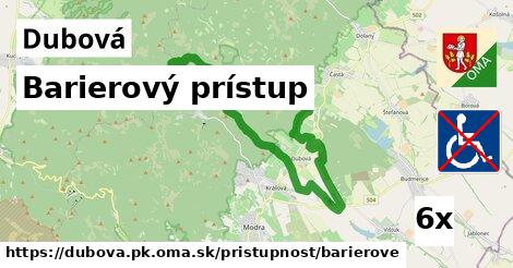 Barierový prístup, Dubová, okres PK