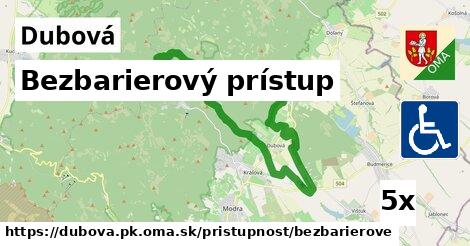 Bezbarierový prístup, Dubová, okres PK