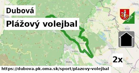 Plážový volejbal, Dubová, okres PK