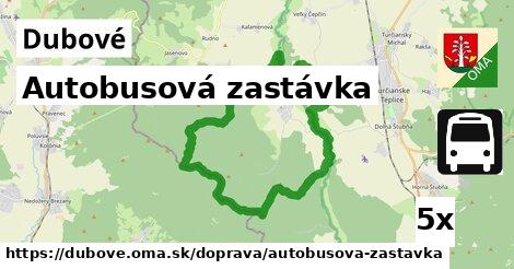 Autobusová zastávka, Dubové