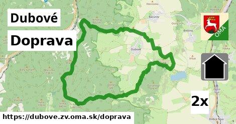 doprava v Dubové, okres ZV