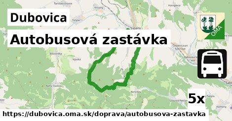 Autobusová zastávka, Dubovica