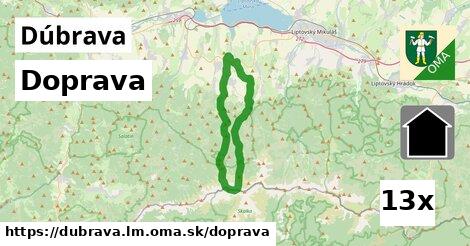 doprava v Dúbrava, okres LM