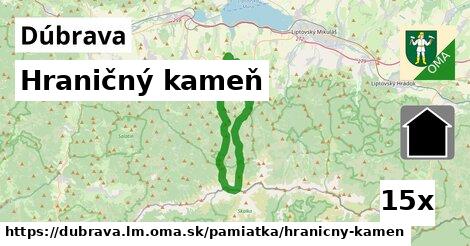 Hraničný kameň, Dúbrava, okres LM