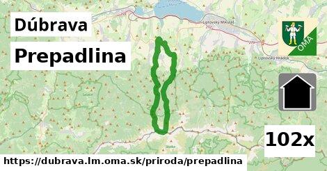 Prepadlina, Dúbrava, okres LM