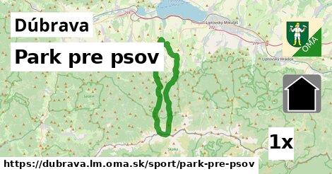 Park pre psov, Dúbrava, okres LM
