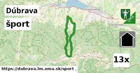 šport v Dúbrava, okres LM