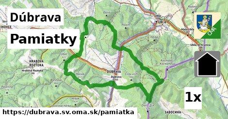 pamiatky v Dúbrava, okres SV