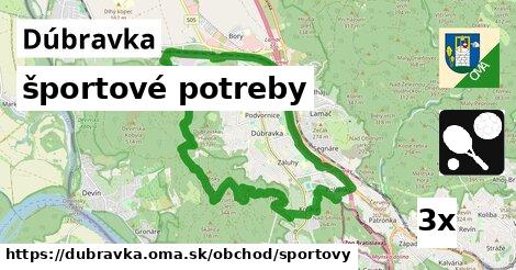 športové potreby v Dúbravka