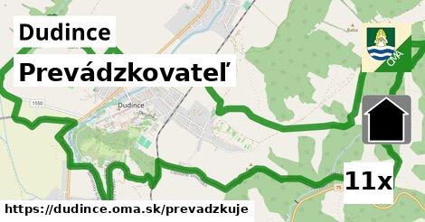 prevádzkovateľ v Dudince