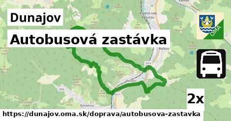 Autobusová zastávka, Dunajov