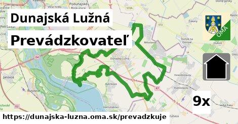 prevádzkovateľ v Dunajská Lužná