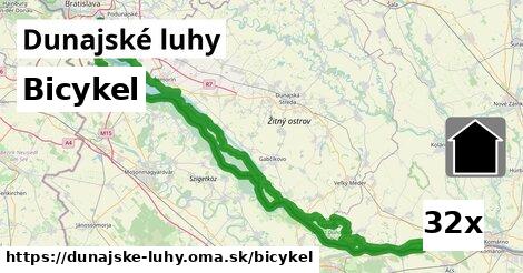 bicykel v Dunajské luhy