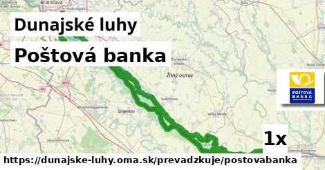 Poštová banka, Dunajské luhy