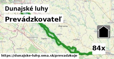 prevádzkovateľ v Dunajské luhy