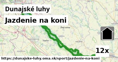 Jazdenie na koni, Dunajské luhy