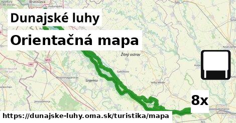 Orientačná mapa, Dunajské luhy