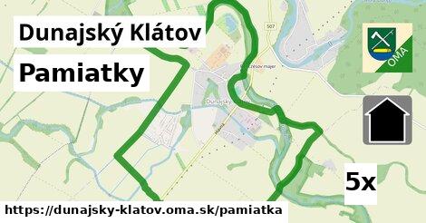 pamiatky v Dunajský Klátov