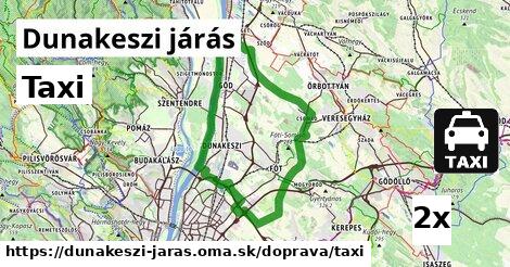 Taxi, Dunakeszi járás