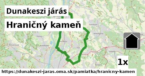 Hraničný kameň, Dunakeszi járás