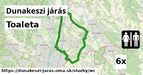 Toaleta, Dunakeszi járás