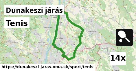 Tenis, Dunakeszi járás