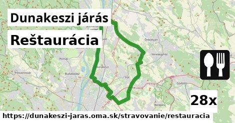 Reštaurácia, Dunakeszi járás