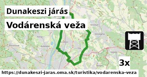 Vodárenská veža, Dunakeszi járás