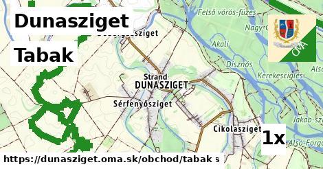 Tabak, Dunasziget