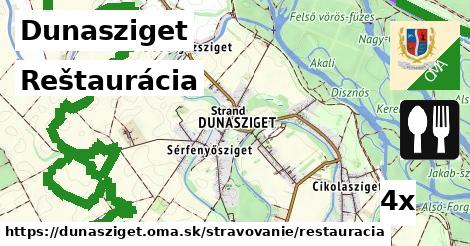 Reštaurácia, Dunasziget